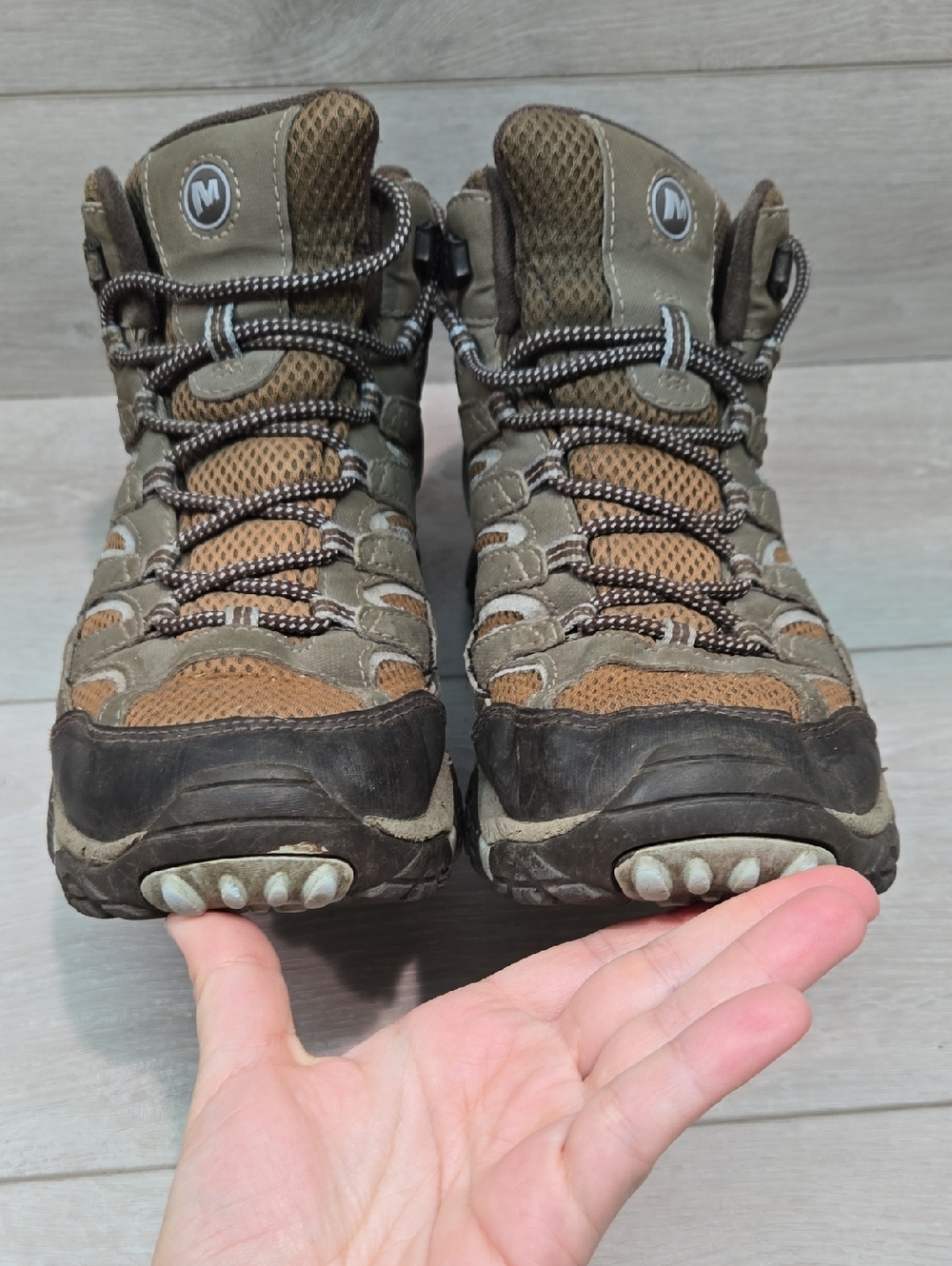Merrell Women's J99796 Brown Hiking Outdoor High Mid-Top Boots Sneakers Shoes 11 - Picture 4 of 11